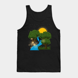 Hiking between the trees alone Tank Top